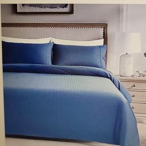Sonora Kate Full Navy blue 1200 thread count Egyptian cotton sheet set New